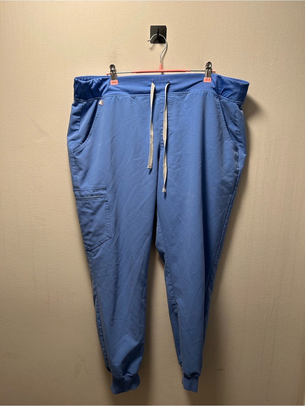 Figs Women's Light Blue Drawstring Cargo Joggers